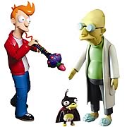Futurama Encore Series 2 Fry and Farnsworth Figures Set